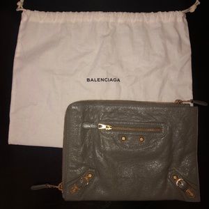 BALENCIAGA CLASSIC GREY POUCH